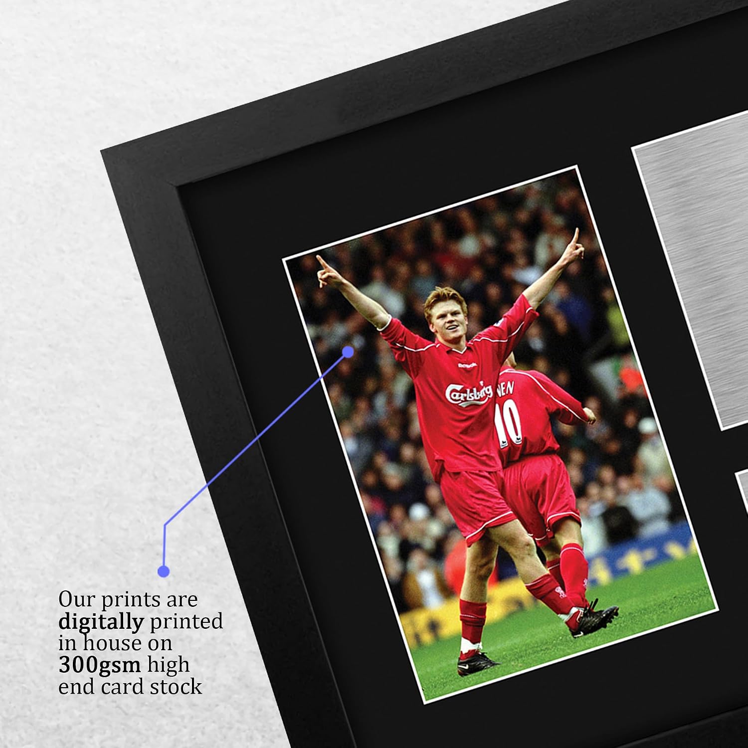 HWC Trading John Arne Riise Liverpool Gifts Printed Signed Autograph Picture for Soccer Fans and Supporters - US Letter Framed (ID-008052)