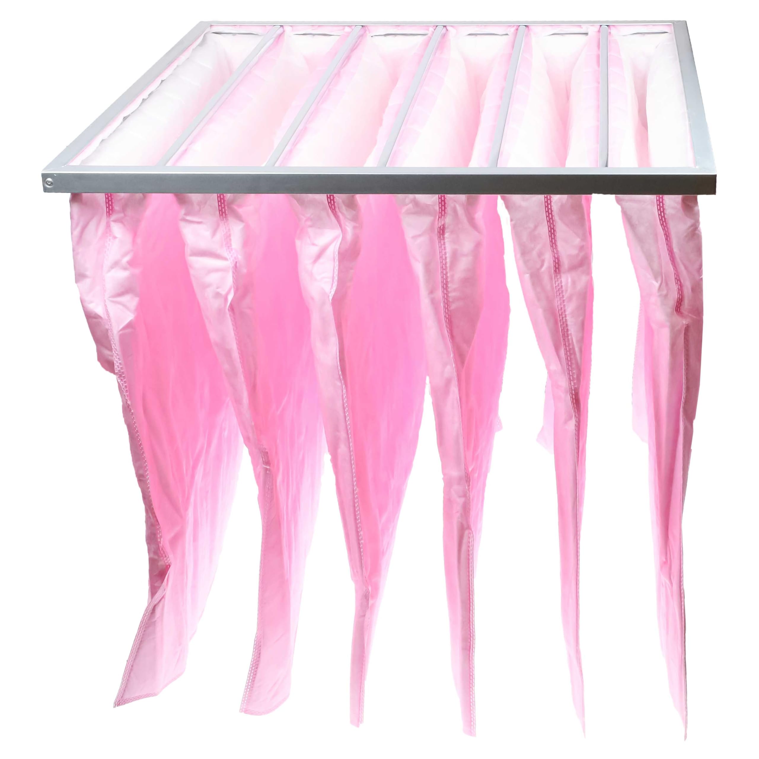 vhbw Taschenfilter für Klima- und Lüftungsanlagen - Filter F7, 59,2 x 59,2 x 60 cm Rosa