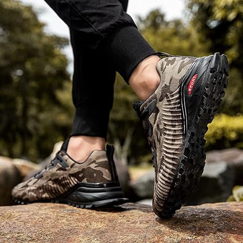 Miniatura 2 de Kricely Zapato deportivo para hombre, para correr, caminar, hacer senderismo y entrenamiento funcional, para exteriores, calzado informal de hombre