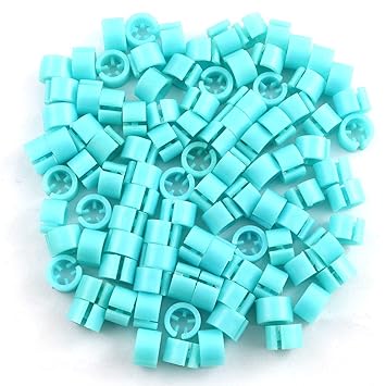 JCBIZ 100pcs Blank Hanger Size Markers Tags Garment Clothing Clothes Snap Labels Accessories, Blue