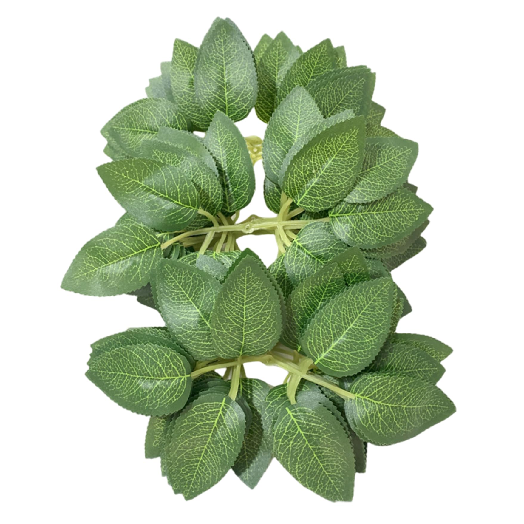 Monwssoe Artificial Flowers, 100PCS Rose Leaves, Realistic Faux Greenery with Detailed Veins Artificial for DIY Crafts, Floral Arrangements, and Home Decor