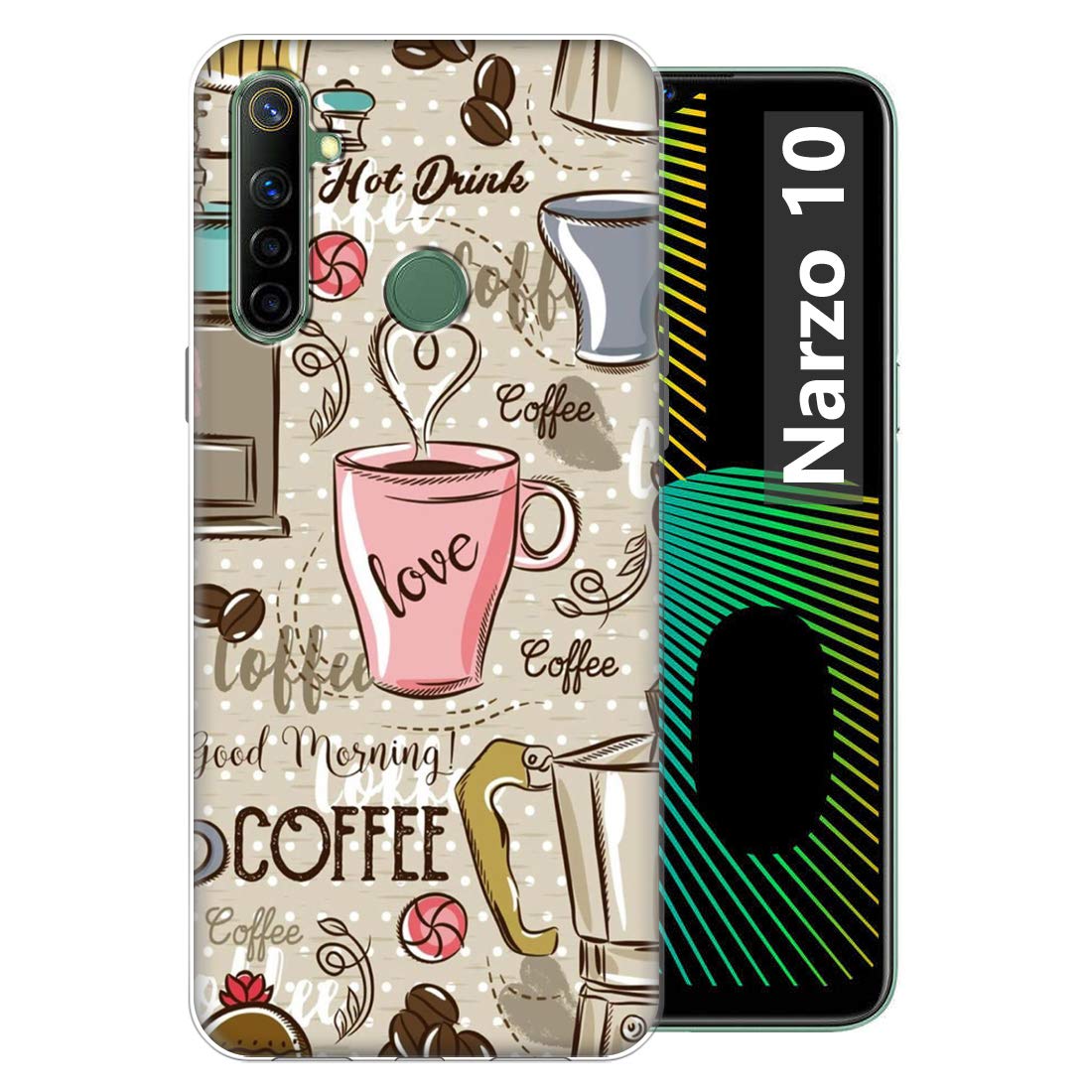 Fashionury Love Coffee Soft Silicone Designer Printed Full Protection Printed Back Case Cover for Realme Narzo 10 (B089NQ87LK) Amazon Price History, Amazon Price Tracker