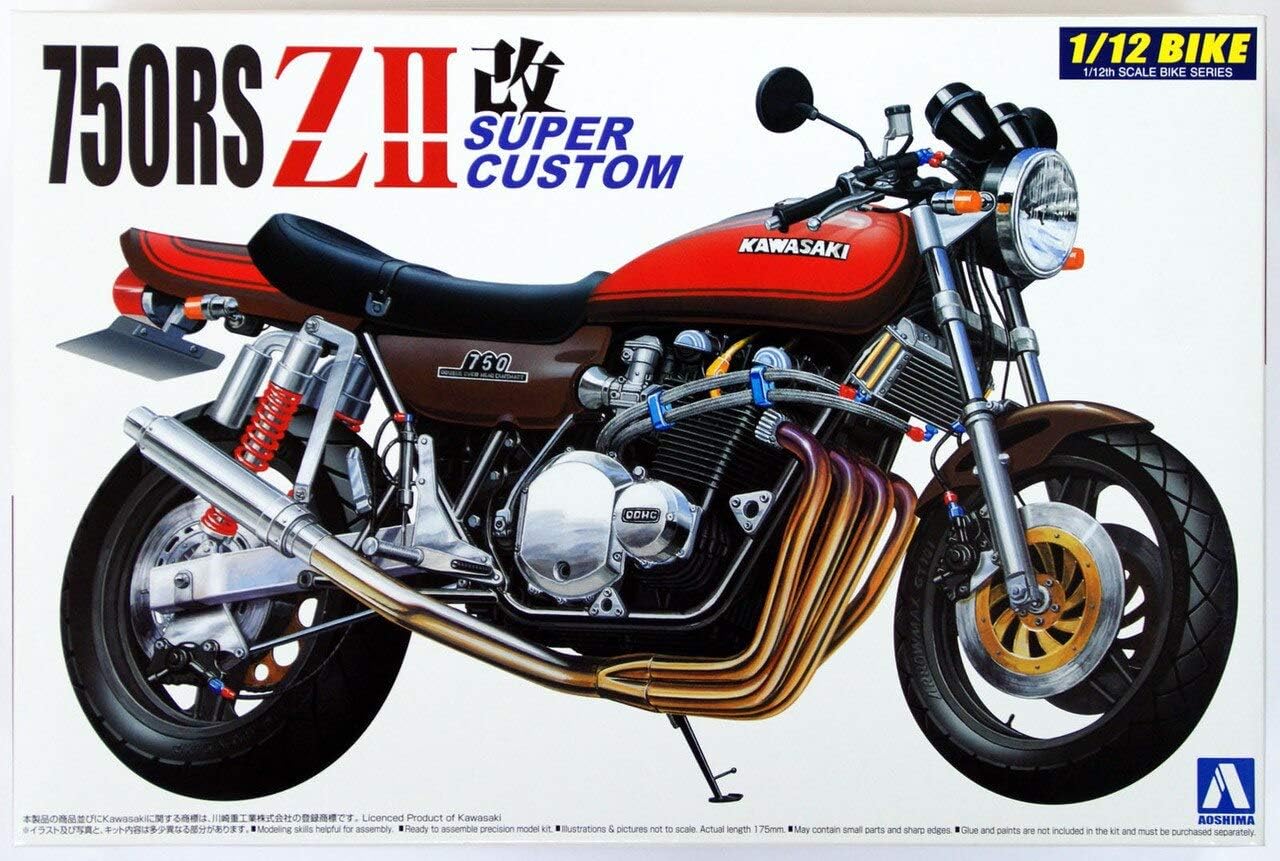 Aoshima 1/12 Scale Bike 06 750RS ZII Super Custom - Plastic Model Building Kit # 41789