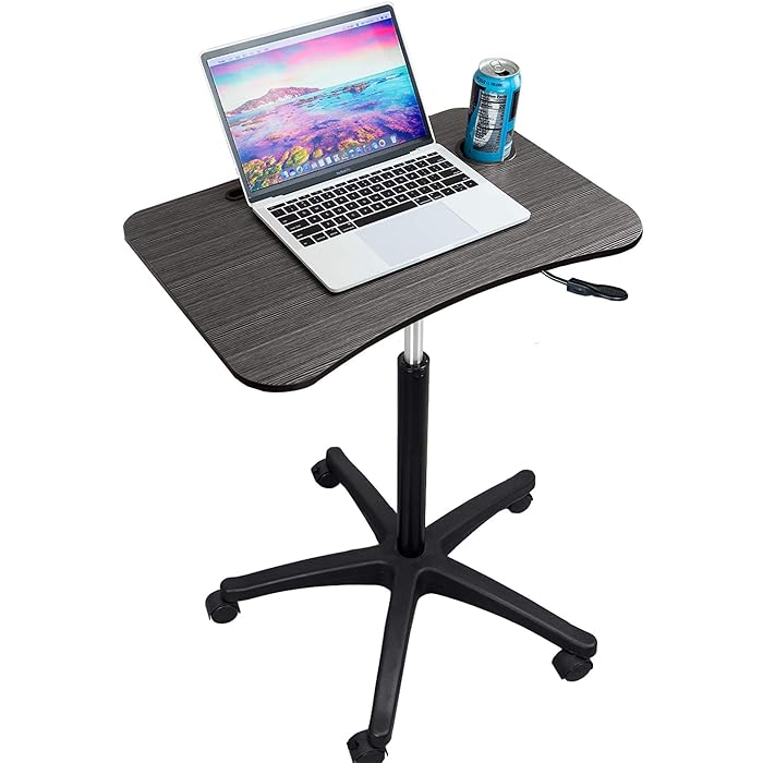 Buy Levida Pneumatic Mobile Laptop Computer Desk Height Adjustable