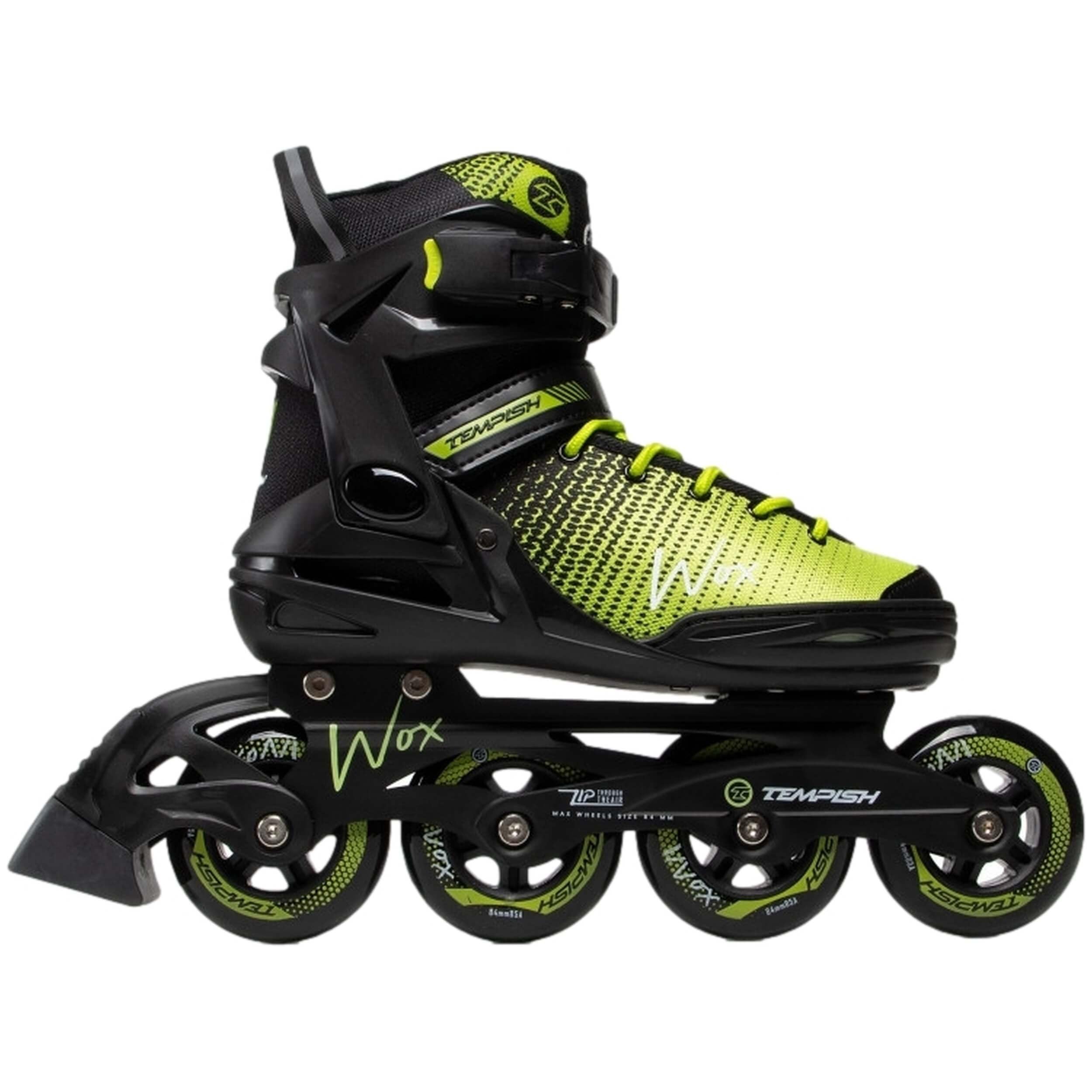 TEMPISH Wox Fitness Inline Skates Herren I Optimaler Halt & bequemer Komfort I Fitness & Freizeit Inliner I Schwarz/Grün