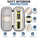 M.G.R.J® Hard EVA Carrying Case for Philips Norelco OneBlade QP2520/70, QP2520/90, QP2630/70 Hybrid Electric Trimmer & Shaver, Protective Travel Storage Organizer with Mesh Pocket & Hand Strap (Black) gallery image