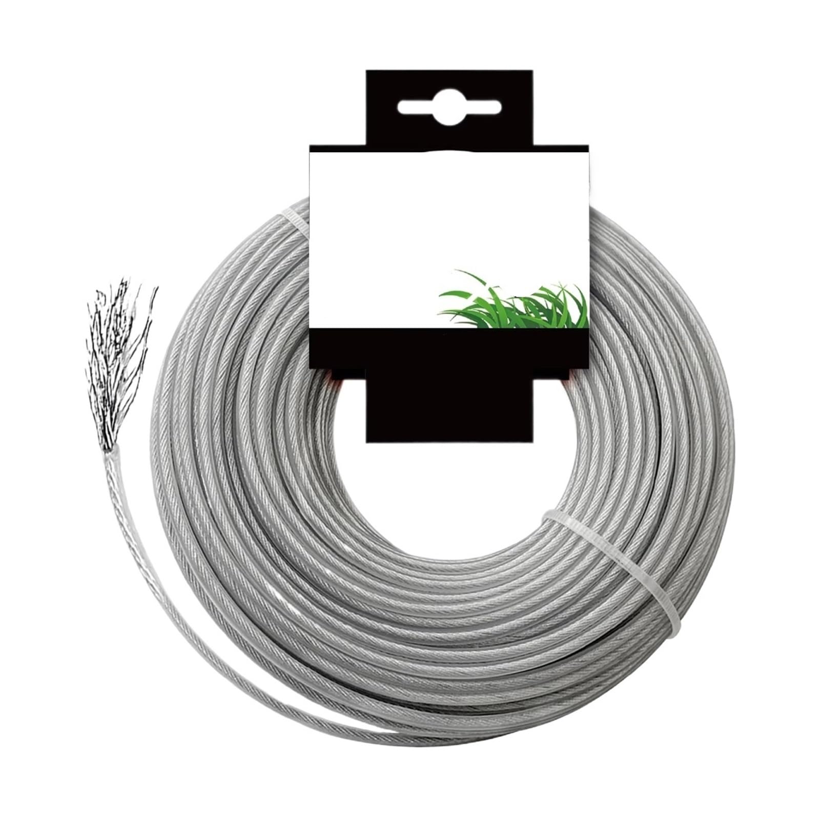 Filo con Anima in Acciaio, Corda tagliaerba 15m | 2.0mm~4.0mm corda tagliaerba di ricambio con anima in acciaio(3mm)