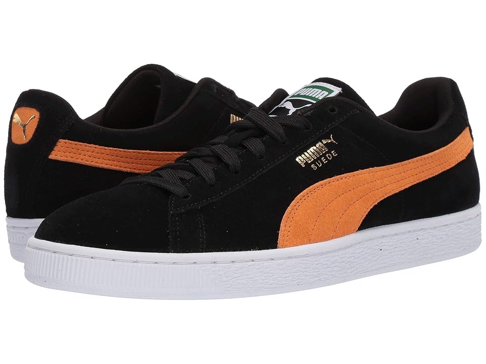 puma suede orange black