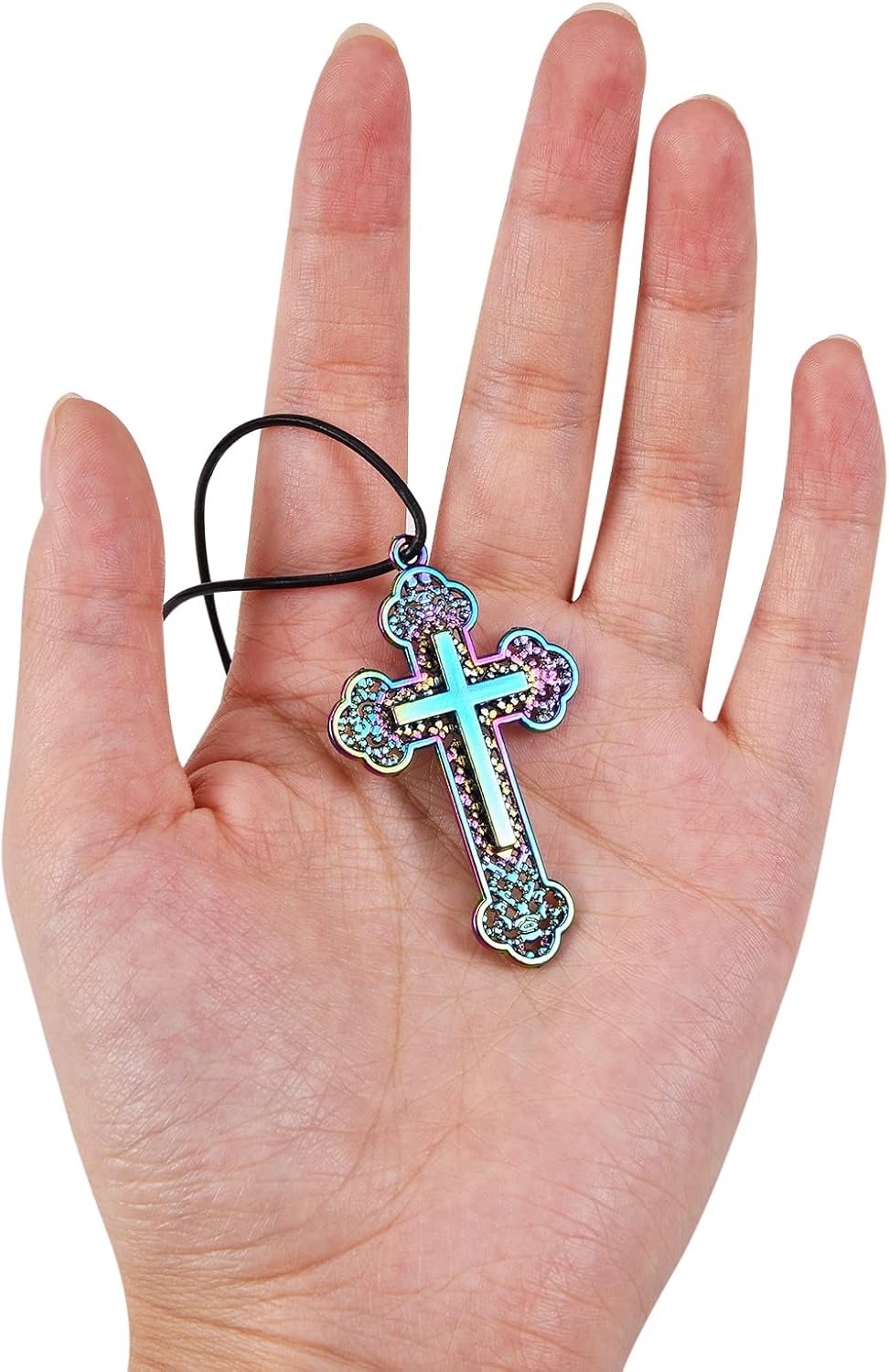8 Pieces Cross Charm Pendants for Jewelry Making 4 Styles Alloy Religious Pendants Cross Charms for Earring Necklace Making Crafts - Image 6
