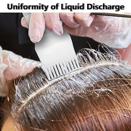 Miniatura 6 de 2 botellas aplicadoras de peine de raíz, botella aplicadora de aceite para el cabello de 6 onzas para teñir el cabello cuero cabelludo, dispensador