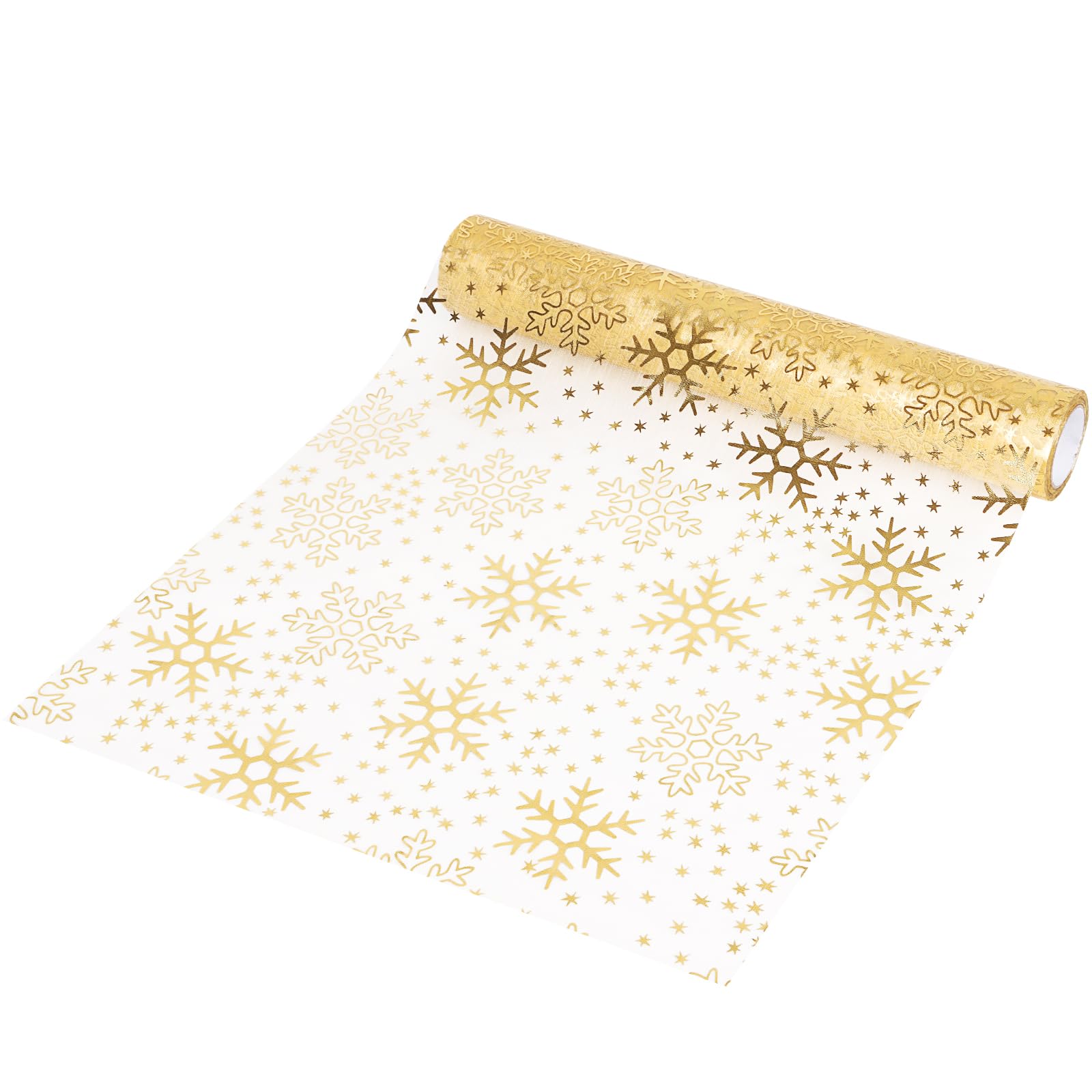 DERAYEE 10 Yards Christmas Table Runner