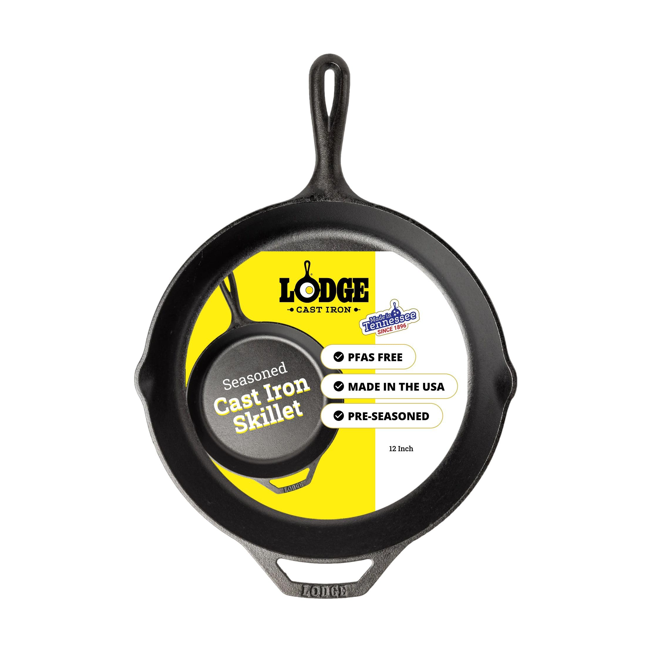 Lodge Seasoned Cast Iron Skillet 12 Inches Classic