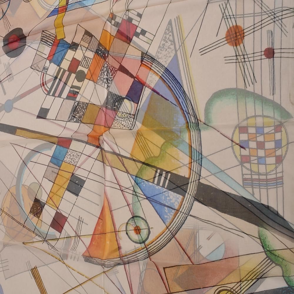 100% Mulberry Silk Women's Neck Silk Scarf-Lightweight Shawl,FLoral Print Beach Silk Wrap-Scarves for Photography - Image 9