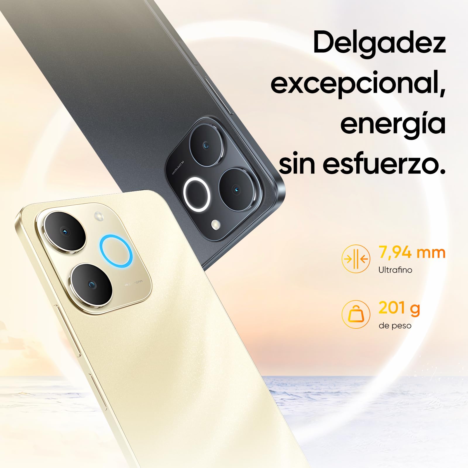 realme Note 70T, 4+256GB Smartphone, Pantalla HD de 6,75'' y