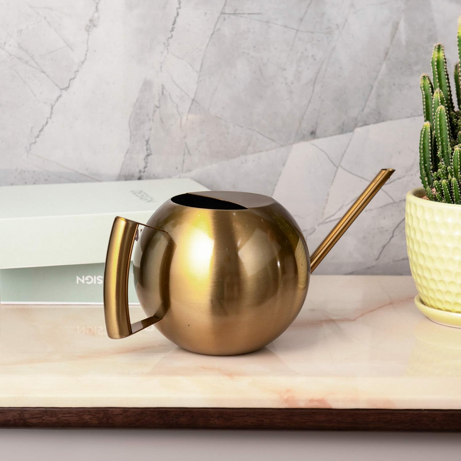 IMEEA Watering Can for Indoor Plants 45oz/1.3L Stainless Steel Small Indoor Watering Can House Plants (Bronze Color) : Patio, Lawn & Garden