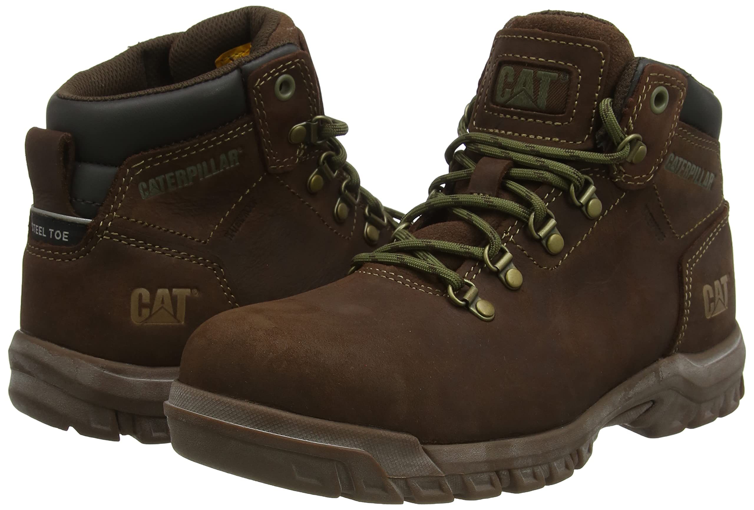 Caterpillar Bota de seguridad con cordones Mae para mujer Miel