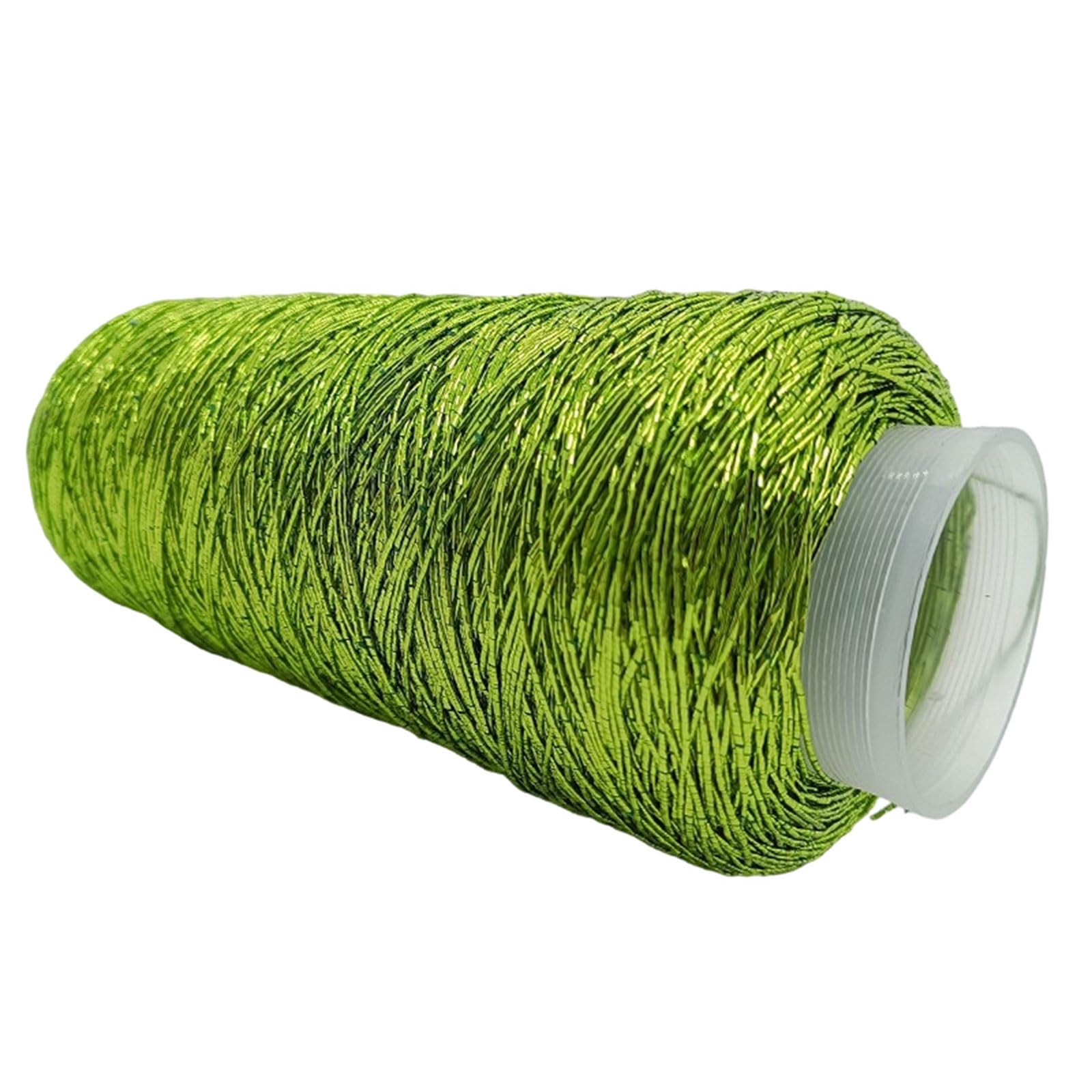 FCNBTTW 200g/Roll Metallic Crochet Thread, Sparkling Polyester Yarn for Knitting, Weaving, Making Bag, Keychain Charm
