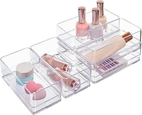 Stori- Organizador de cajones de plástico transparente