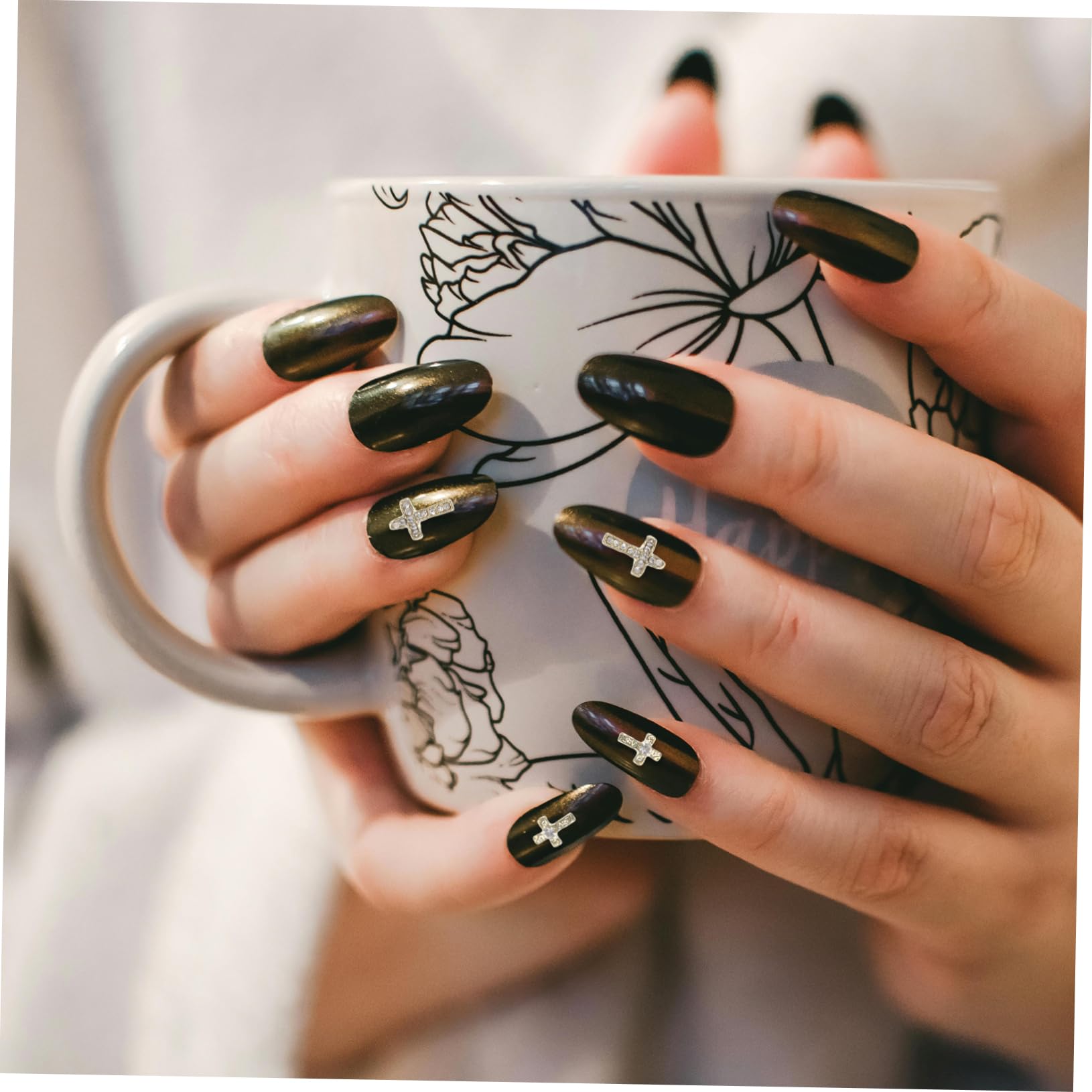 VALICLUD 3 Set Gioielli in Lega Strass Ciondoli Per Il Design Delle Unghie Decorazione Per Manicure Ciondoli Per Unghie Alla Moda Decorazioni Per Unghie Lega Di Zinco 60 Pezzi*3