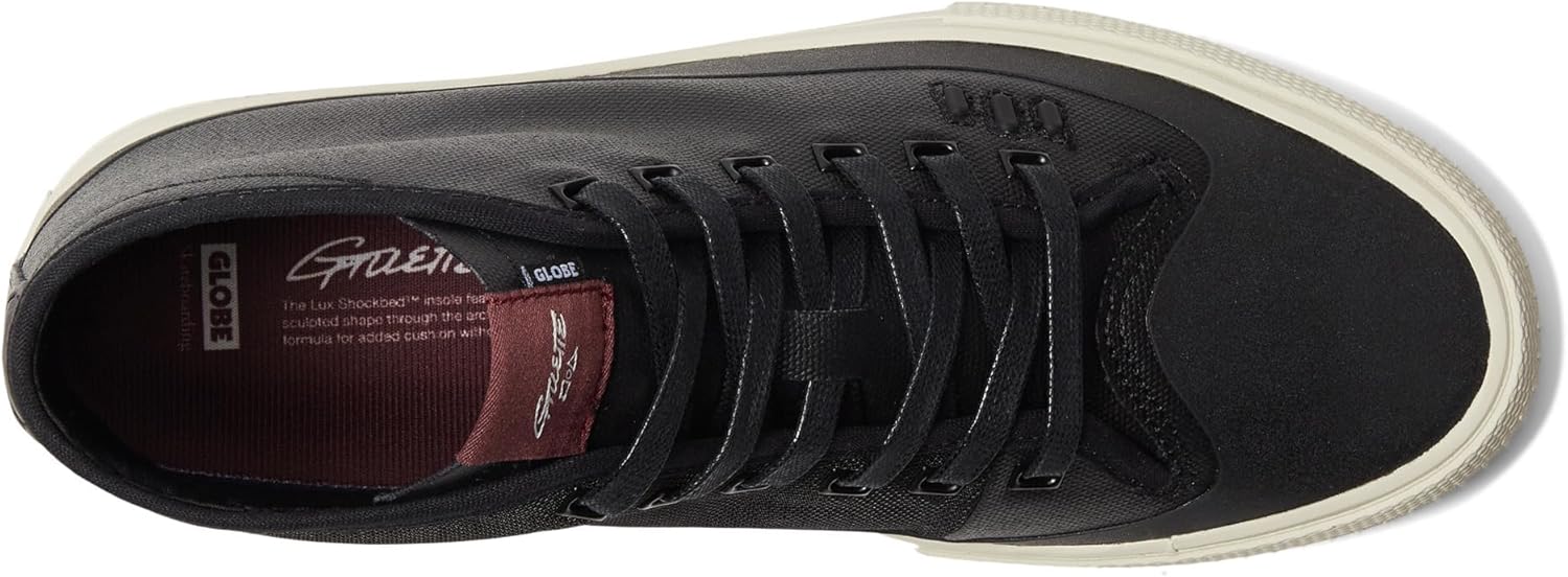 Globe Gillette Mid Black/Cream 10 D (M)