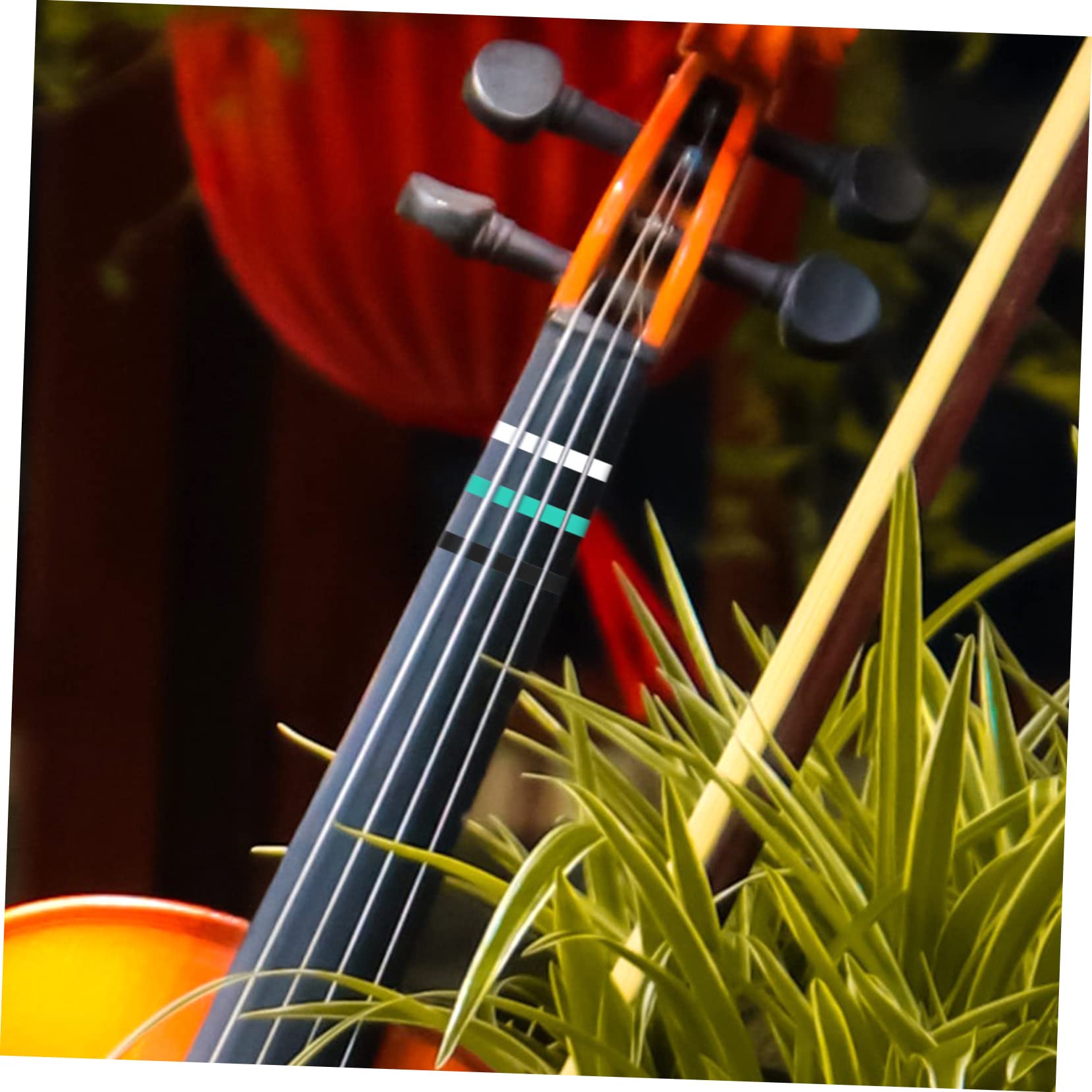 ibasenice 15rouleaux Ruban Autocollant De Pratique Pour Violon Stickers De Position De Doigt Pour Débutants Améliorez Votre Apprentissage Du Violon