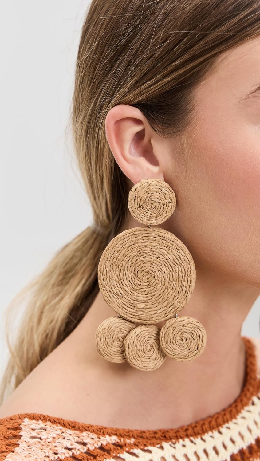 SIMONMILLER Women's Raffia Deco Earrings