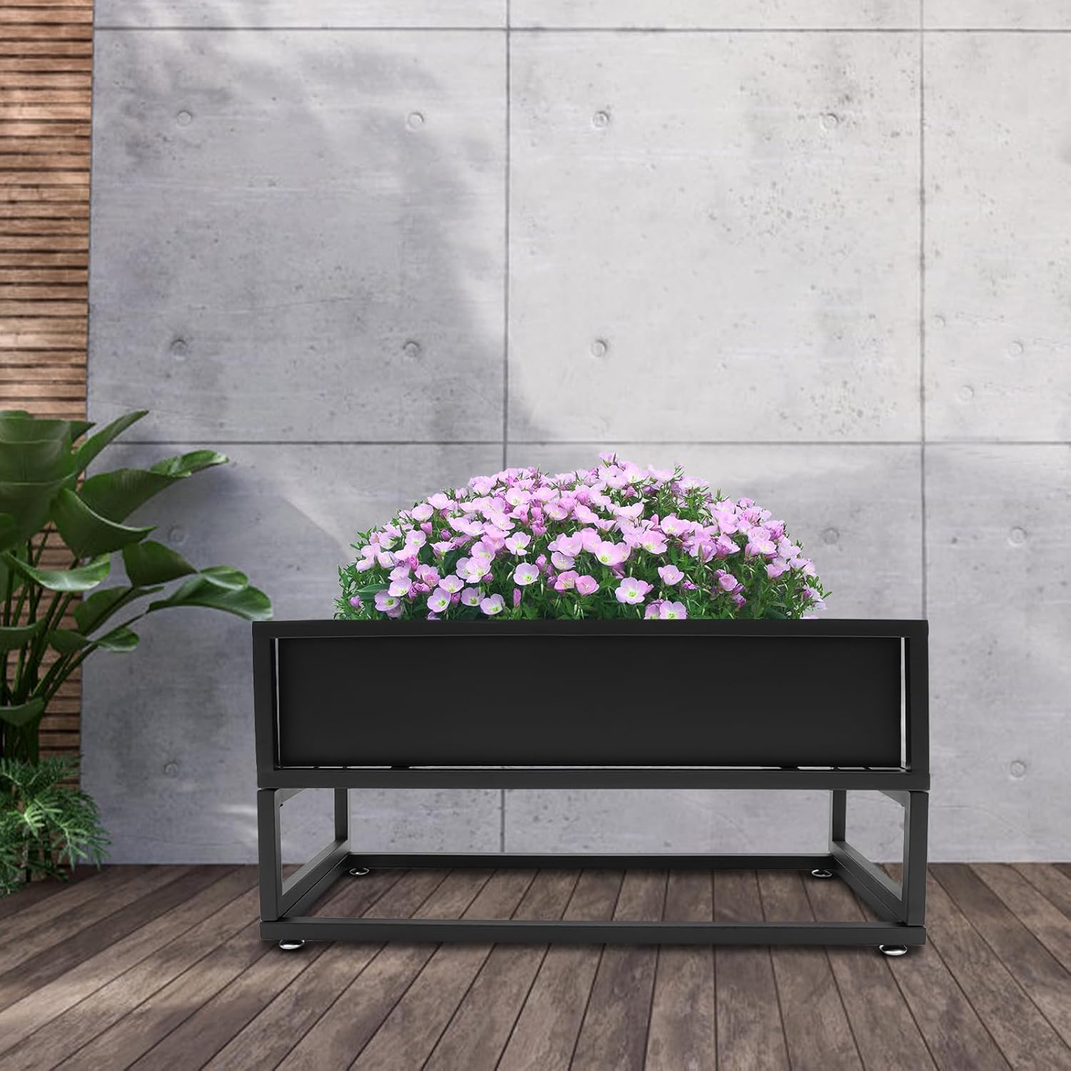 Raised Garden Bed with Legs, Tall Rectangular Planter with Drainage Hole Outdoors/Indoors, for Backyard, Patio, Balcony, Elevated Planter Box, 29 x 12inch