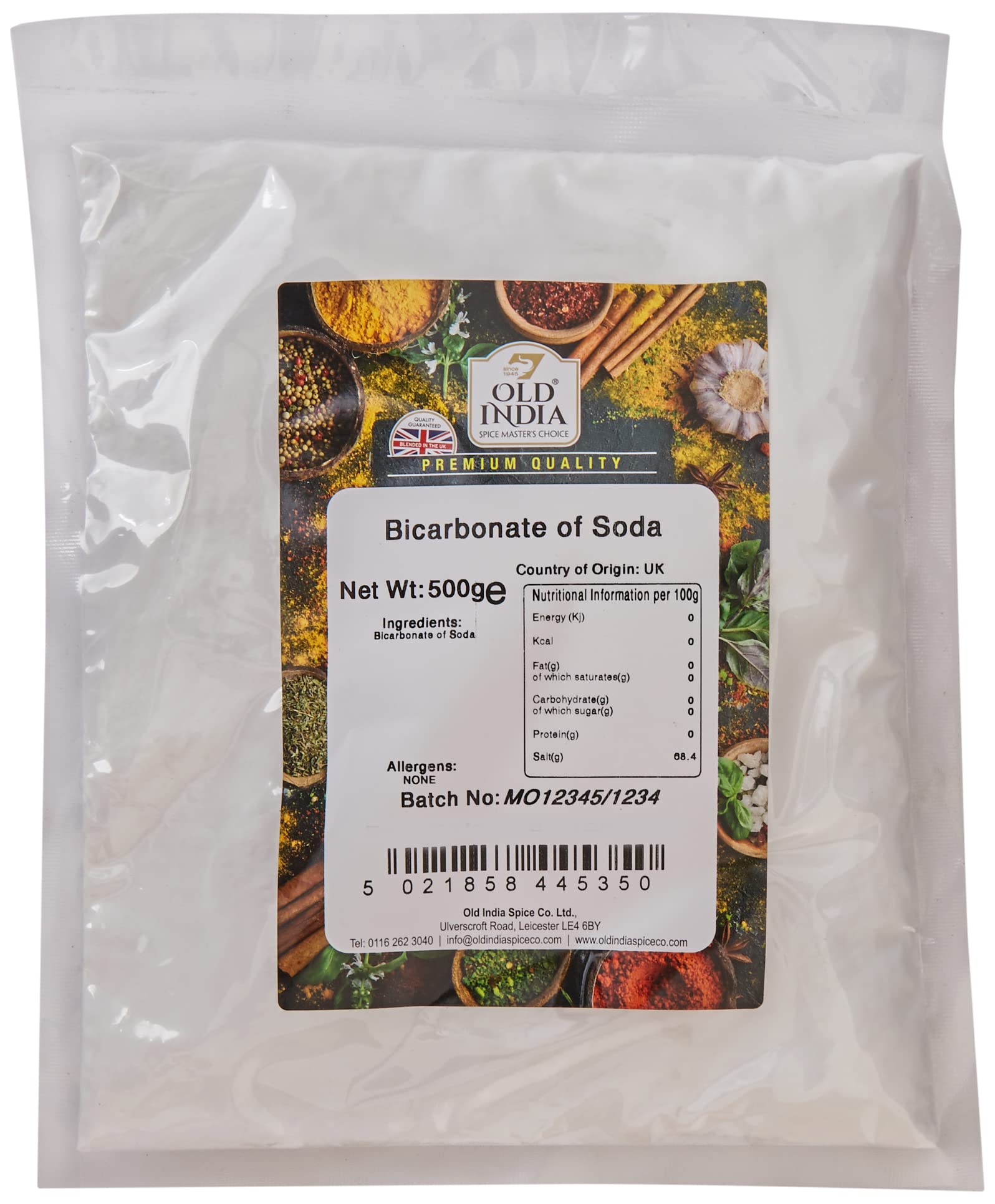 Old India Bicarbonate of Soda, 500 g