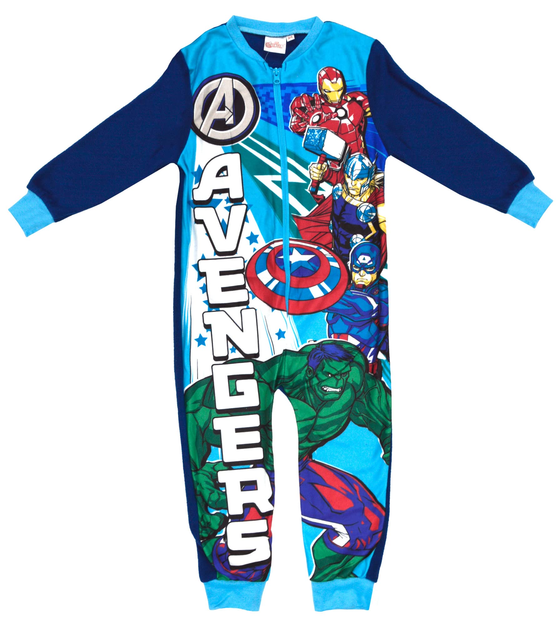 MarvelChildrens Boys Marvel Avengers Fleece Onesie Kids All In One