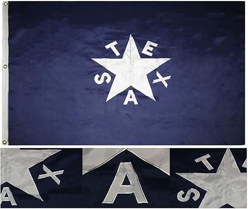 Premium 4x6 Embroidered Sewn Zavala Synthetic Cotton Flag 4'x6' wClips