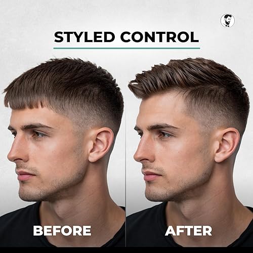 Miniatura 3 de Gentlemen Republic Gel para el cabello refinado de 16 onzas con bomba  Fórmula profesional para brillo y retención 24 horas, resistente a la