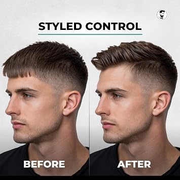 Gentlemen Republic 64oz Refined Hair Gel for Men - Premium Gel For Men Humidity Resistant & Alcohol-Free - All Day Shine and Hold for All Hair Types and Never Flakes - Made in the USA