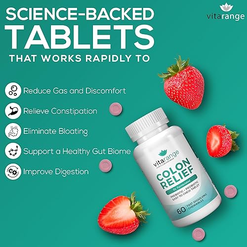 Miniatura 2 de Alivio de colon de VitaRange alivio rápido del estreñimiento y la hinchazón con fibra prebiótica de fibra solar y probióticos pre + para la salud