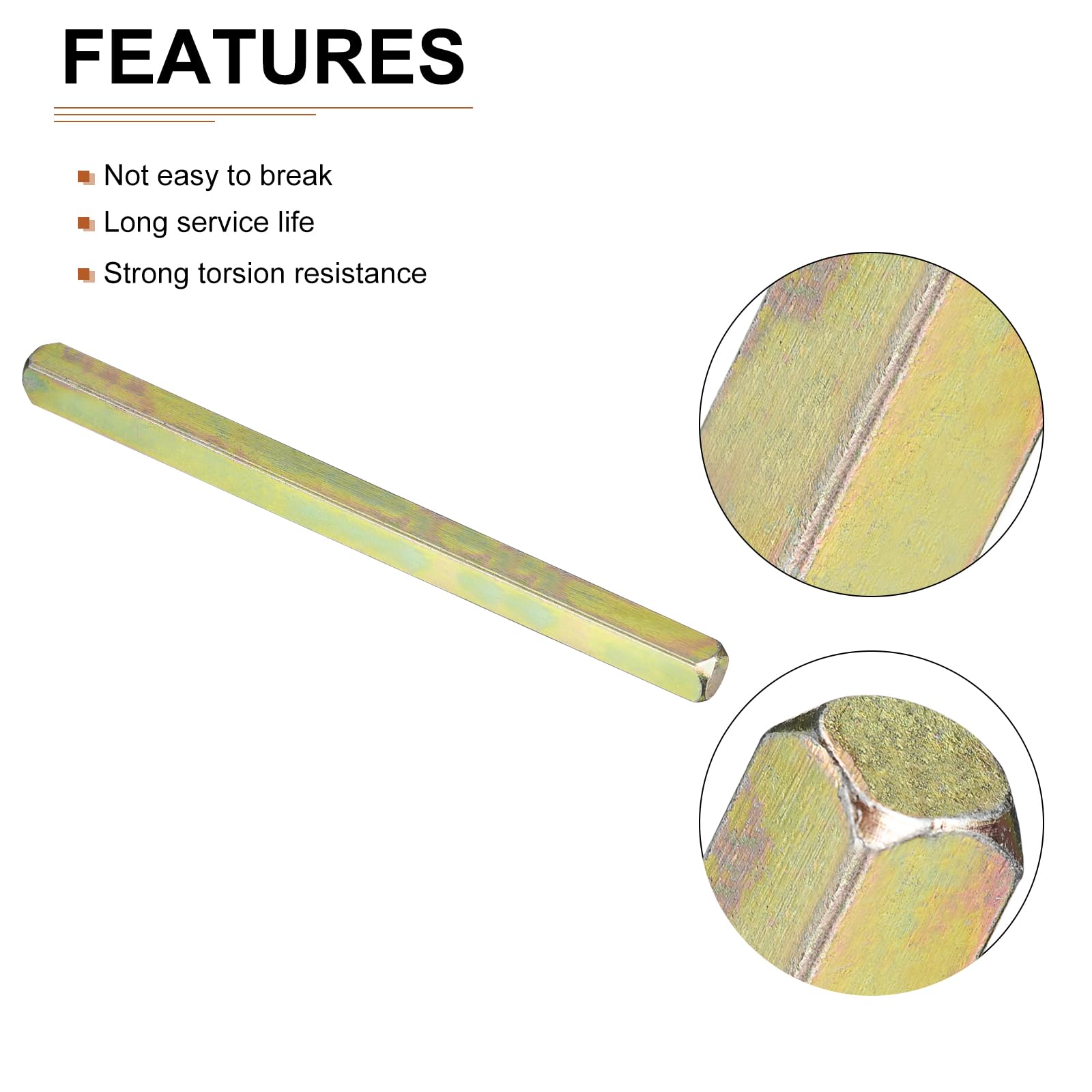 Amazon.co.jp: DTGN 120mm×8mm（縦×横）ドアノブスピンドル 1パック