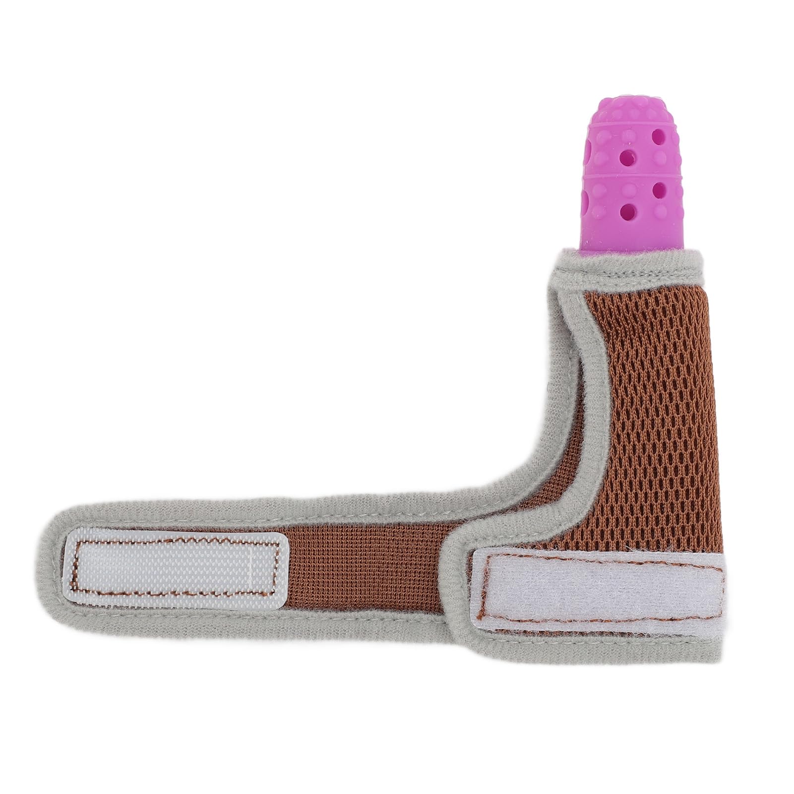 Dispositivo Per Succhiare il Pollice Per Bambini, Protezione Per le Dita in Silicone, Rete Traspirante, Trattamento Per Succhiare il Pollice Regolabile, 7M10Y, Blu, Con (PURPLE)