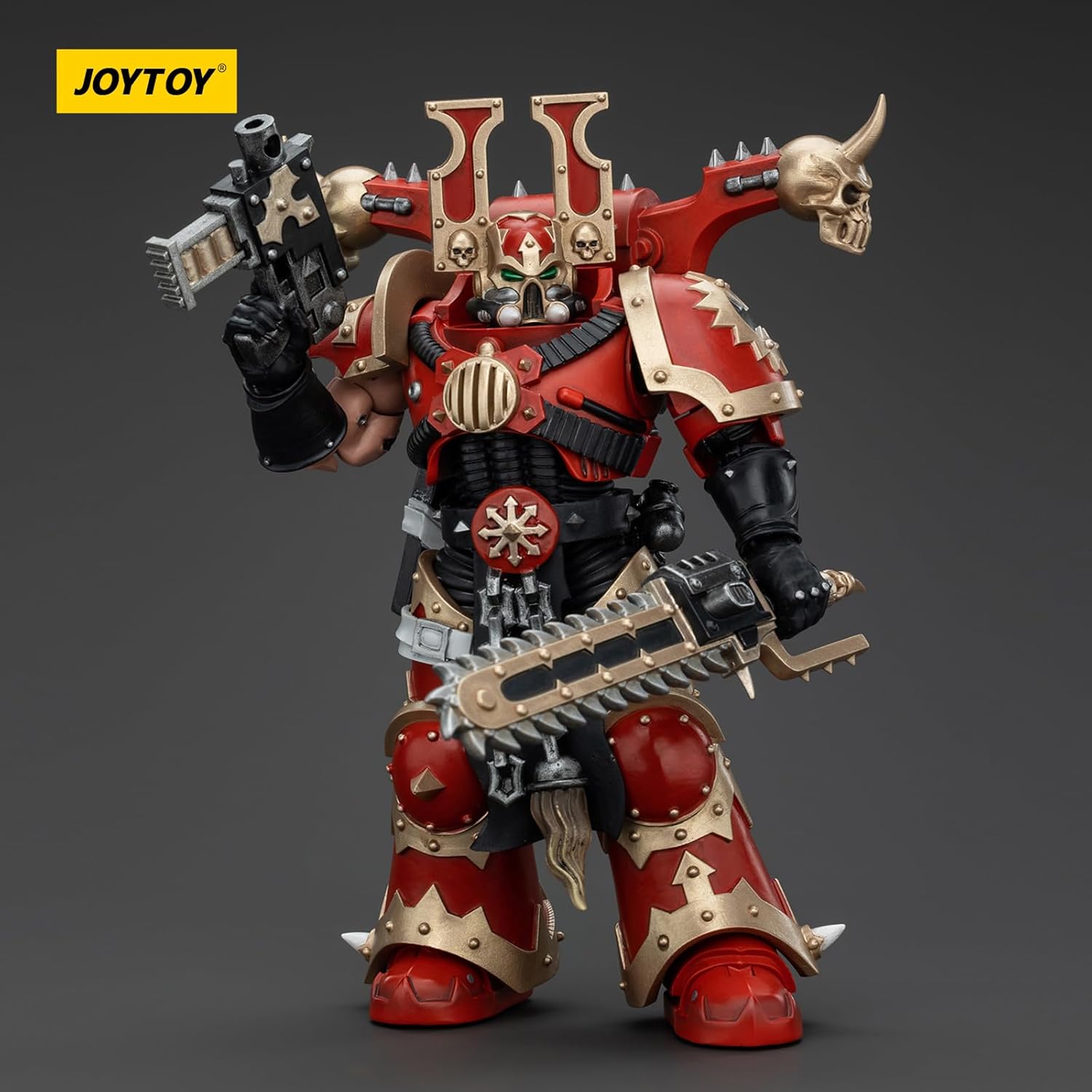 JOYTOY Warhammer 40k World Eaters, World Eaters Khorne Berzerker 5 1/18 Action Figure, Dedicated to You Who Love Collecting