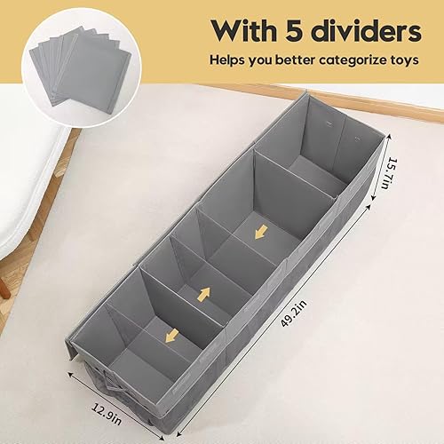 Miniatura 3 de Beveetio Cofre de juguetes extragrande,Caja de juguetes para niños pequeños,Organizadores de cofres de juguetes para niños almacenamiento para