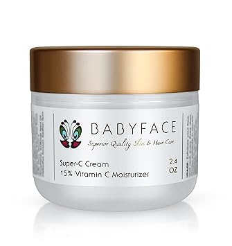 Babyface Super-C Vitamin C 15% Concentrate Daily Anti-Aging & Wrinkle Prevention Moisturizing Cream, 2.4 oz.