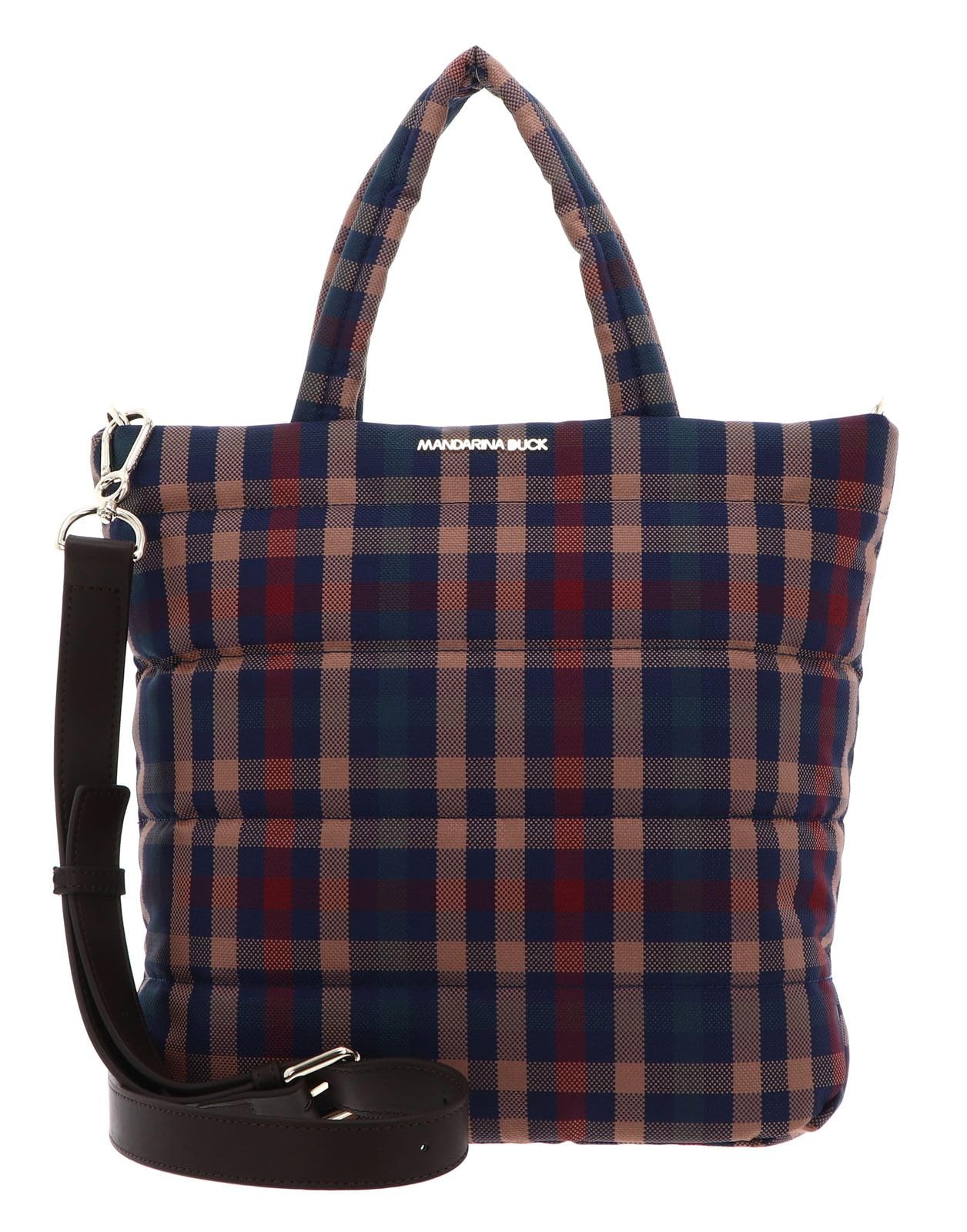 Mandarina Duck borsa a tracolla Tartan Tote Tartan Brown multicolore