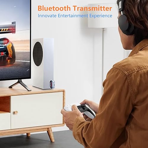 Miniatura 6 de Adaptador Bluetooth Receptor auxiliar para coche puerto auxiliar de audio estéreo, transmisor inalámbrico portátil 2 en 1, para auriculares, TV,