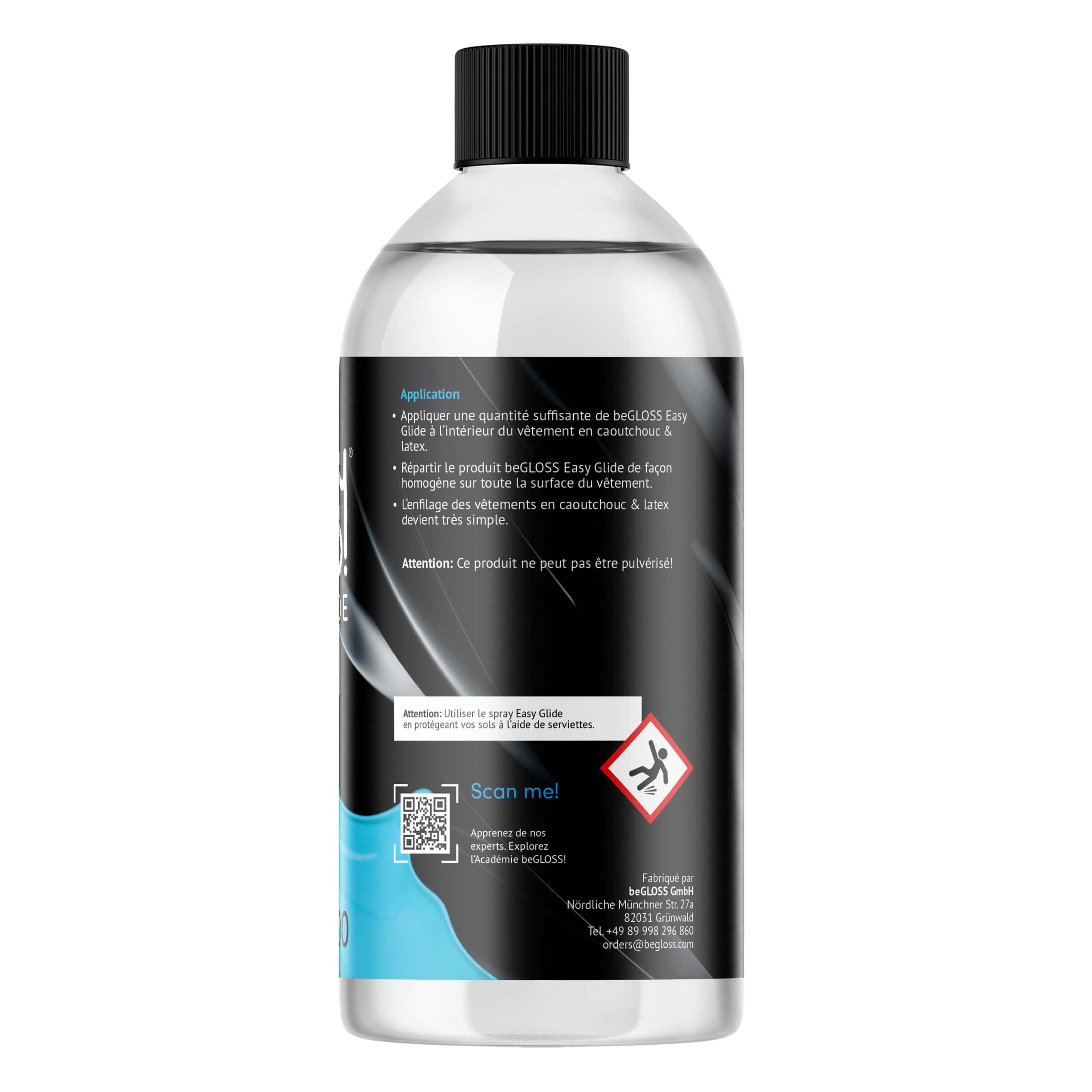 Latex Care SET 500 - Perfect SHINE-Latex Polish - Easy GLIDE-Latex Dressing AID Spécial WASH LATEX-Détergent spécial