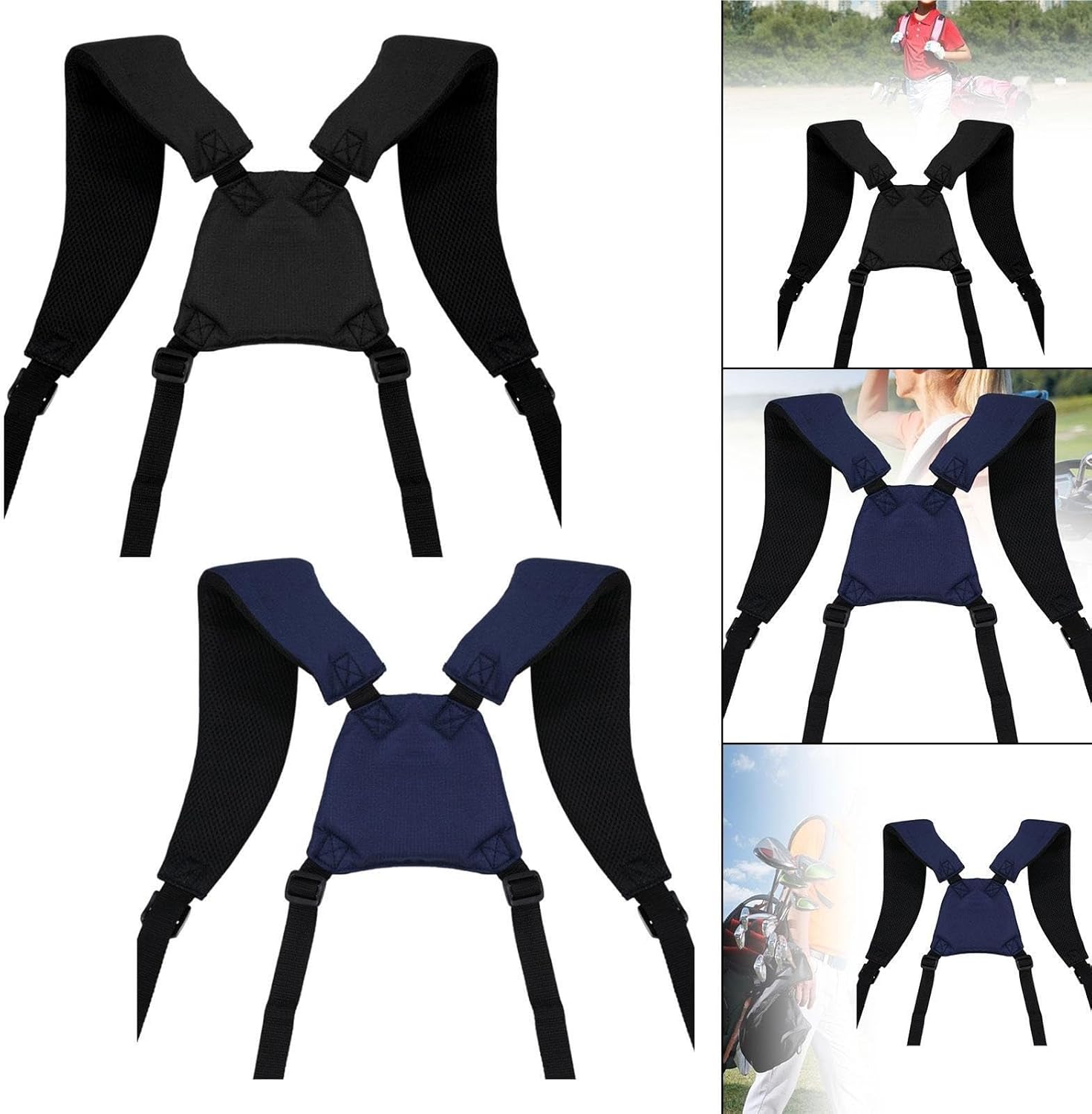 Golf Bag Straps Golf Bag Shoulder Strap Padded Straps Waterproof Comfortable Golfer Accessories