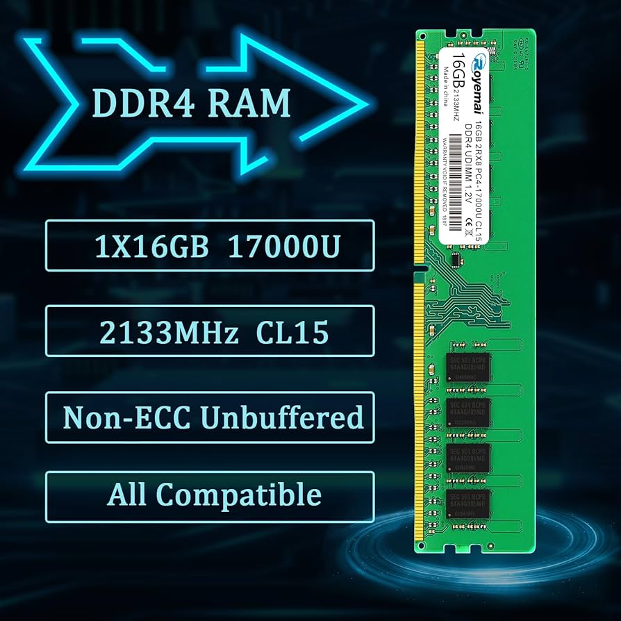 DDR4 17000U PC4 2133 16GB UDIMM, DDR4-2133MHz PC4-17000 CL15 2Rx8