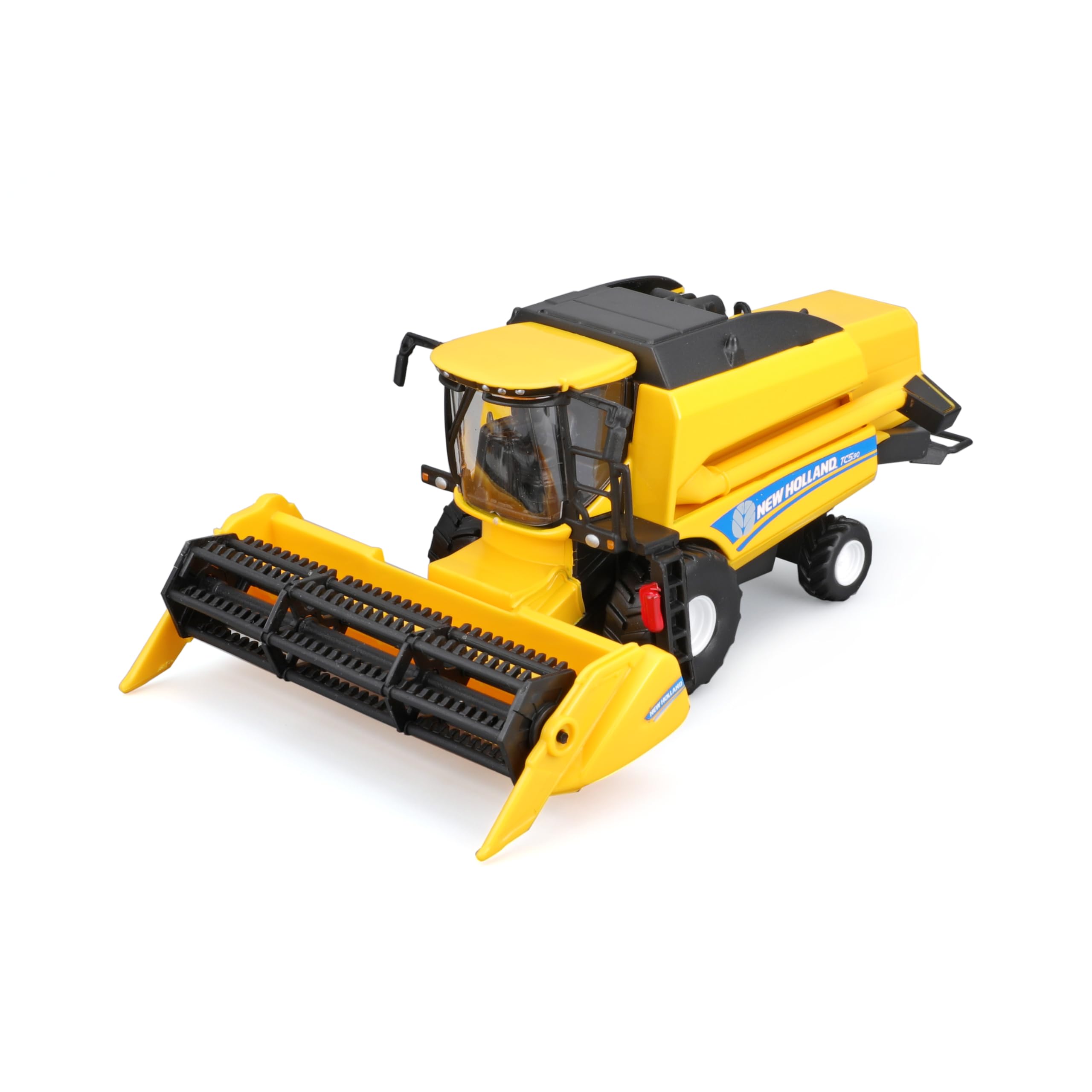 Bburago Die-Cast NEW HOLLAND TC5.90 COMBINE HARVESTER With Working GRAIN HEADER - Replica Collectible Model Toy - 1:50 Scale, Blue