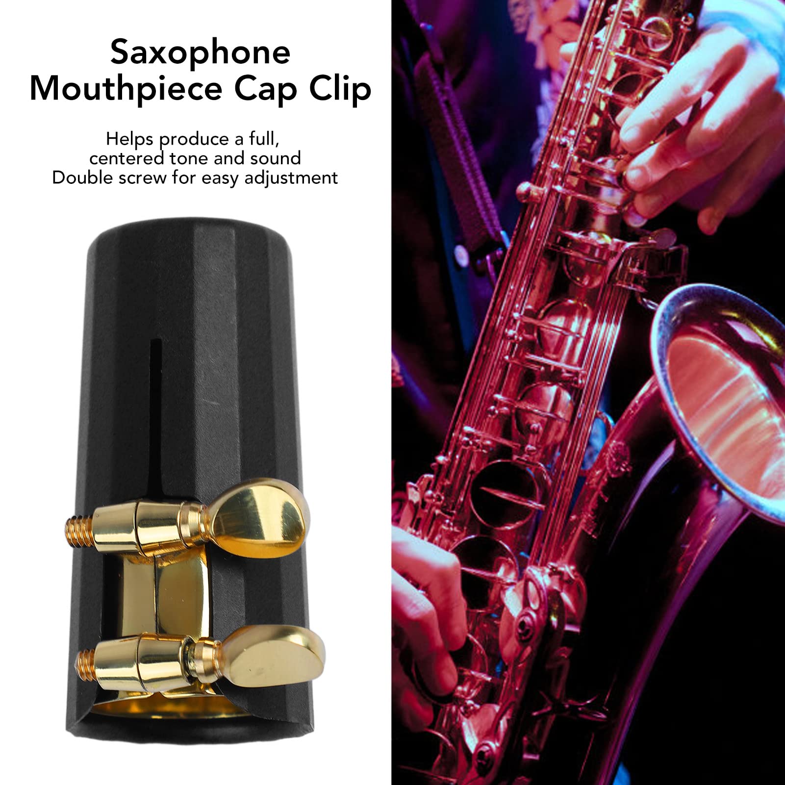 2 Tappi Bocchino Sassofono Nero - Protezione Per Sax Baritono