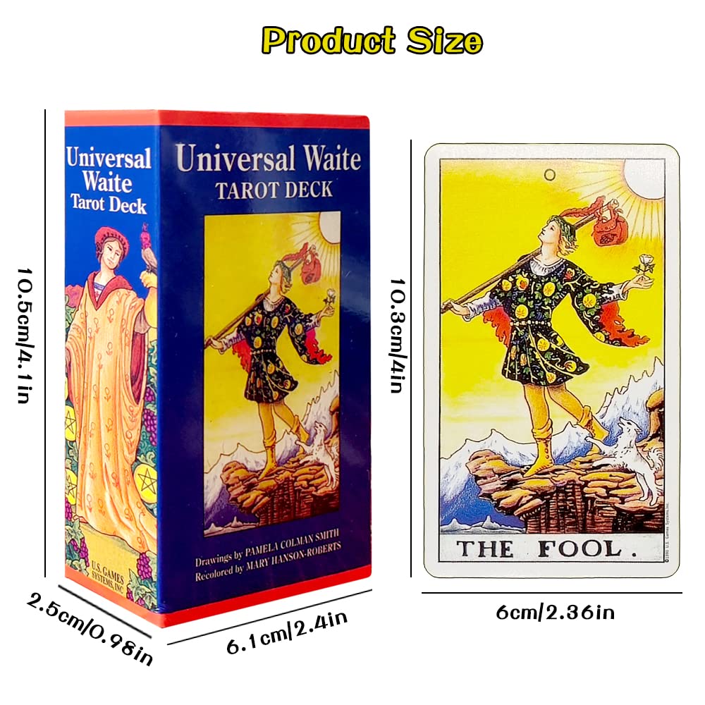 shinesky Tarot Cards, 80 Tarot Cards Set with Colourful Box, Tarot