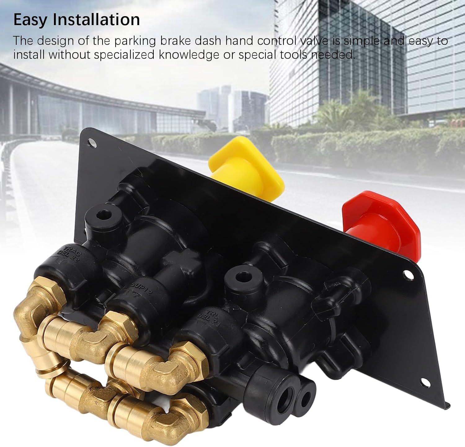 High Stability Dash Control Brake Valve, Parking Brake Dash Hand Control Valve Replacement Compatible with Freightliner MV3 BX801631 745 ‑ 5013293