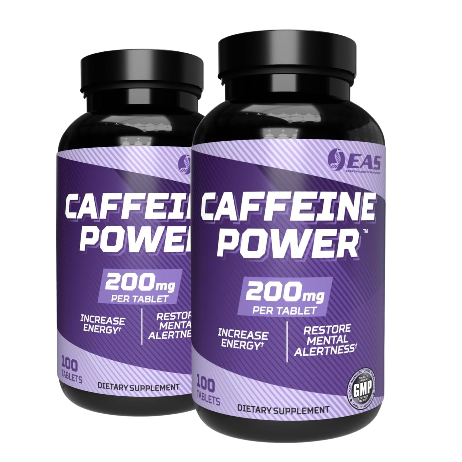 EAS Caffeine Power 200mg, Supports Energy, 100 Tablets — Amazon image 6
