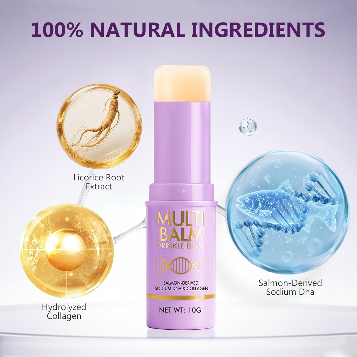Calcium Multi Balm Stick – All-in-One Solid Moisturizing Face Balm for Hydrated, Smooth Skin – Portable Skincare Stick for All Skin Types