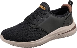 Skechers Herren Delson 3.0 MooneyRunde Zehenpartie, Bungee-Schnür-Slipper